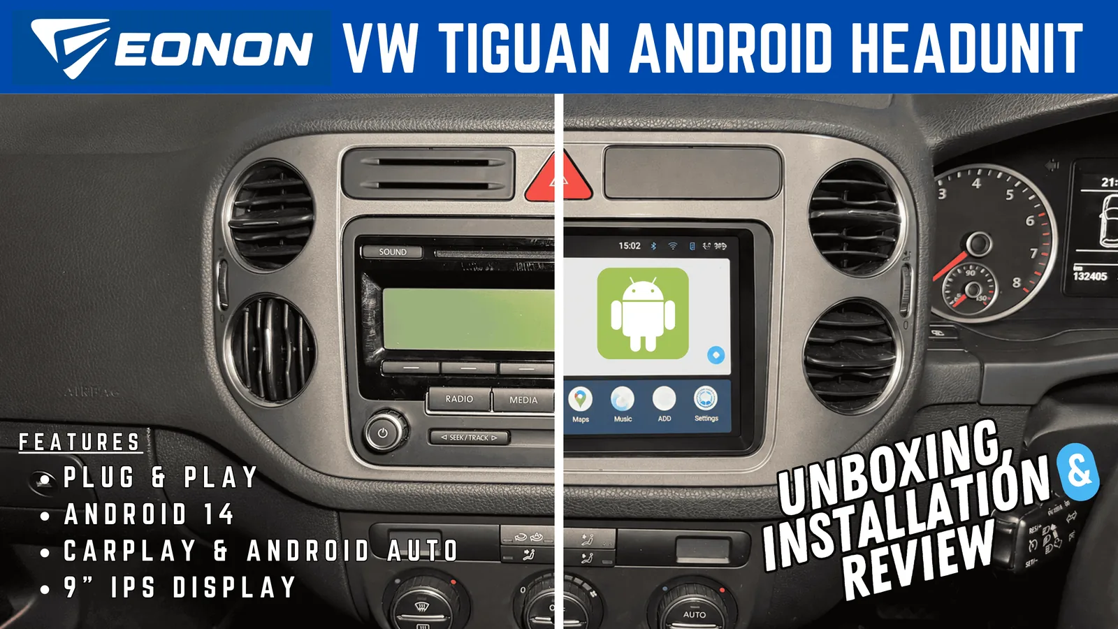 EONON VWX7A-B Android Head Unit for Volkswagen