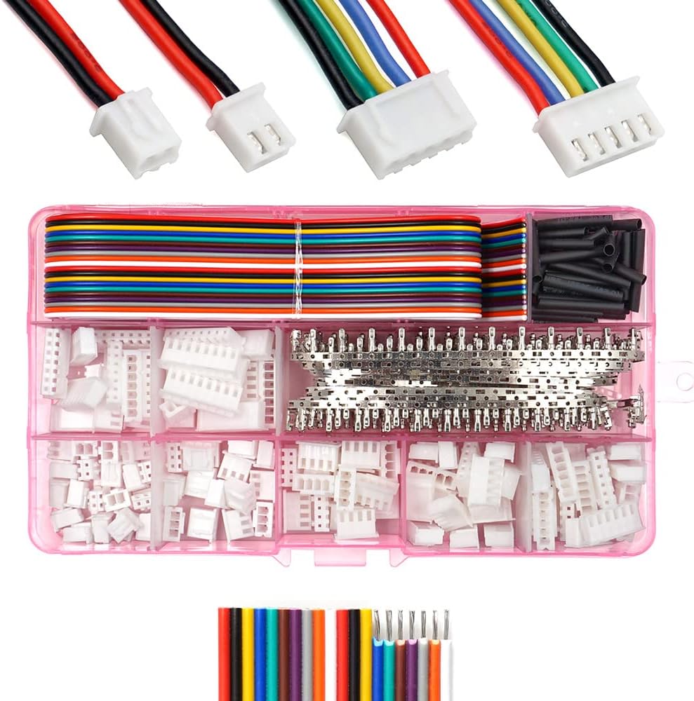 JST XH 2.54 pitch Female 2-8 pin connectors