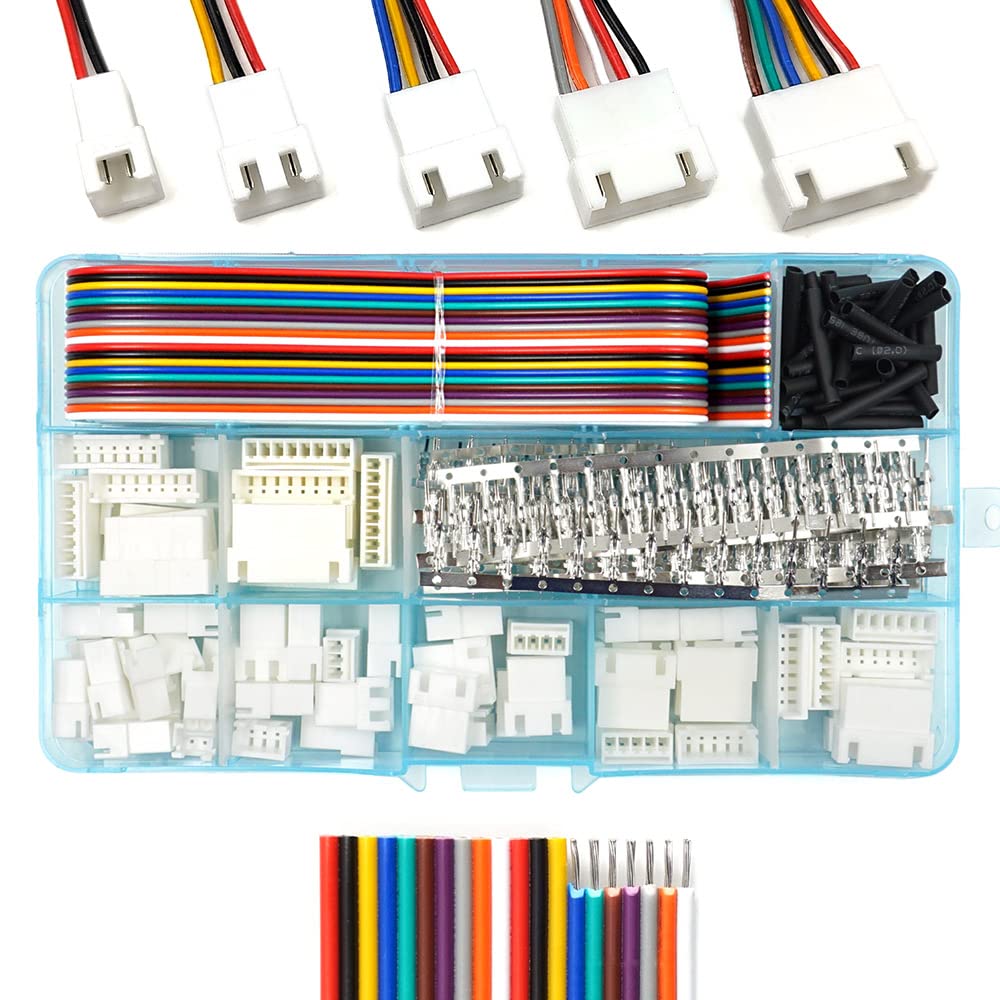 JST XH 2.54 pitch Male 2-8 pin connectors
