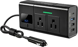 HANSSHOW 200W Car Power Inverter